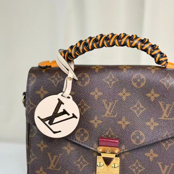 Louis Vuitton Monogram Canvas Metis Shoulder Bag Crossbody with Purple Strap - Picture 9 of 11